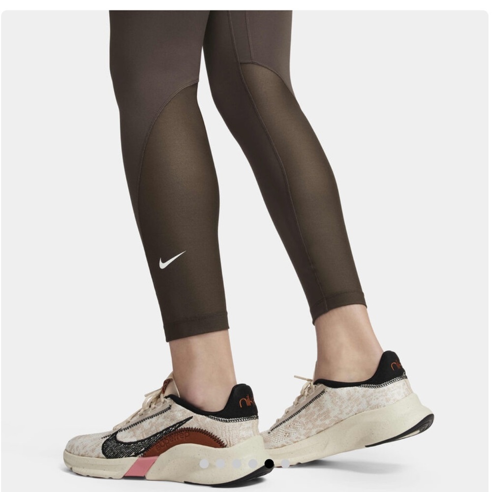 Nike ONE 🔥 Brown Dri-FIT Leggings High waisted w/ FREE Tank Top - Picture 7 of 12